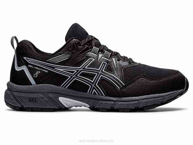 gel-venture 8(d) noir/gris piémont Asics L6N0K1520