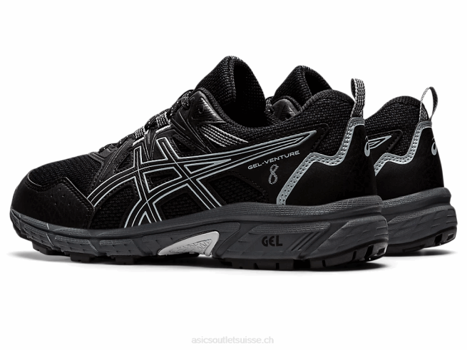 gel-venture 8(d) noir/gris piémont Asics L6N0K1520