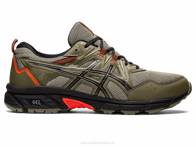 gel-venture 8 manteau vert/noir Asics L6N0K924