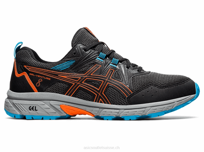 gel-venture 8 noir/orange souci Asics L6N0K1898
