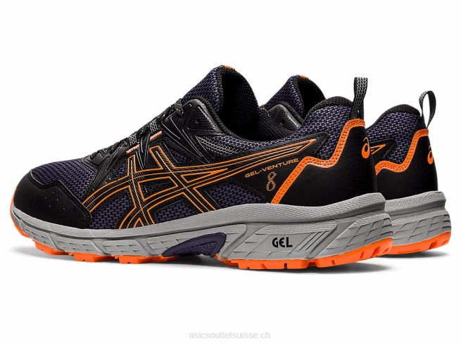 gel-venture 8 noir/orange vif Asics L6N0K1490