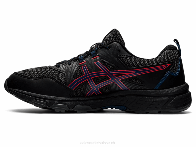 gel-venture 8 noir/rouge feu Asics L6N0K1488