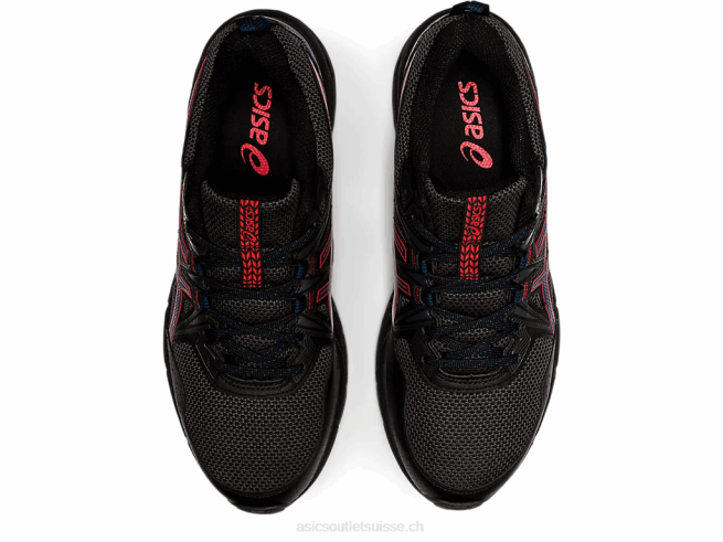 gel-venture 8 noir/rouge feu Asics L6N0K1488