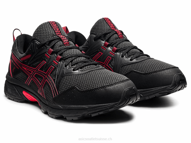 gel-venture 8 noir/rouge électrique Asics L6N0K1621
