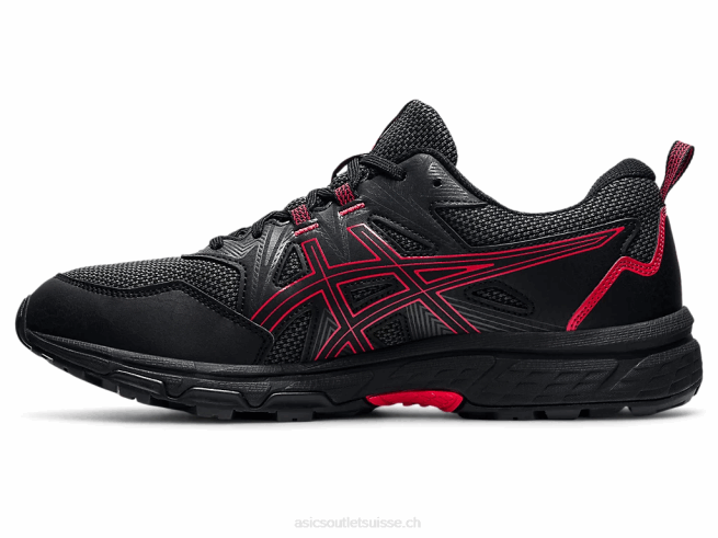gel-venture 8 noir/rouge électrique Asics L6N0K1621