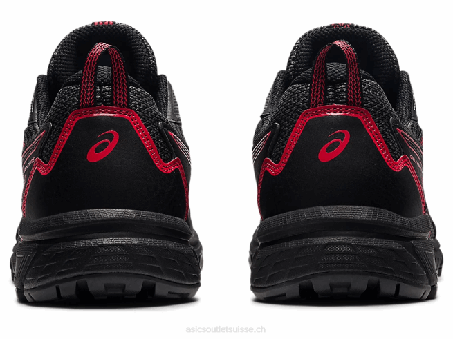 gel-venture 8 noir/rouge électrique Asics L6N0K1621