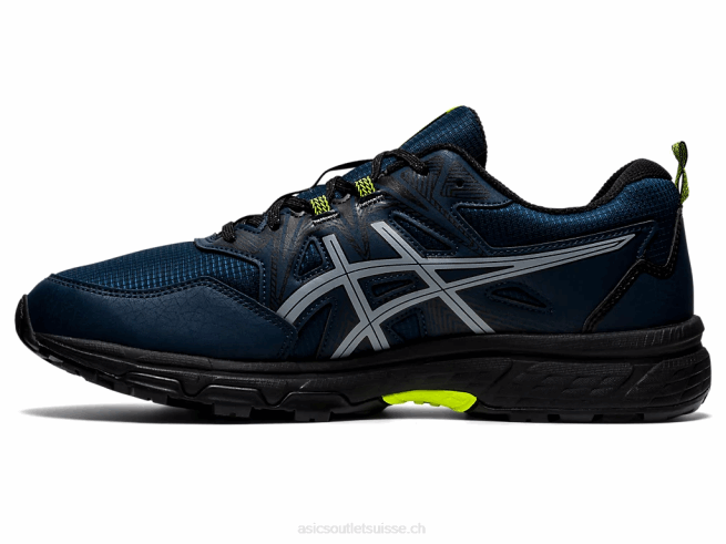 poinçon gel-venture 8 bleu français/jaune de sécurité Asics L6N0K1628