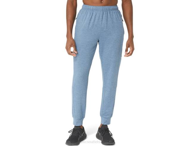 pantalon technique homme 2.0 teinture spatiale bleu acier Asics L6N0K36