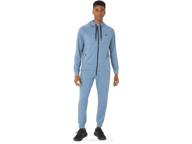 pantalon technique homme 2.0 teinture spatiale bleu acier Asics L6N0K36