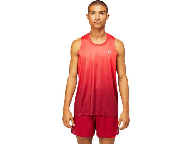 maillot kasane pour homme rouge électrique/bordeaux Asics L6N0K1798