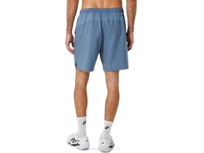 court pour hommes 9po bleu acier Asics L6N0K199