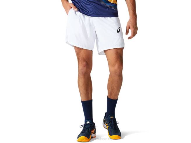 match 7 en bref messieurs blanc brillant Asics L6N0K1999