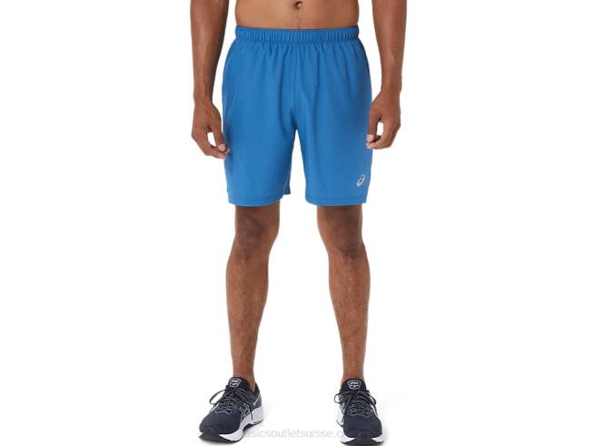 short 7 en 2 en 1 pour homme azur/gris porteur Asics L6N0K1133