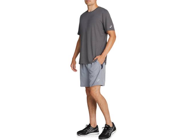 short 7po pr lyte pour hommes tôle imprimée spacedye/gris Asics L6N0K2053
