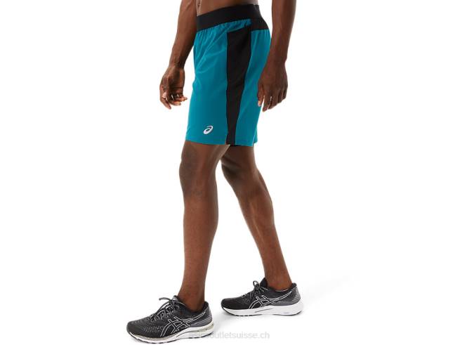 short de mixage 9 pouces pour hommes pin velours/noir performance Asics L6N0K1052