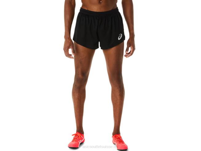 short en maille légère actibreeze pour hommes performance noir Asics L6N0K277