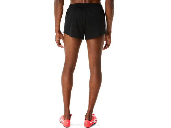 short en maille légère actibreeze pour hommes performance noir Asics L6N0K277