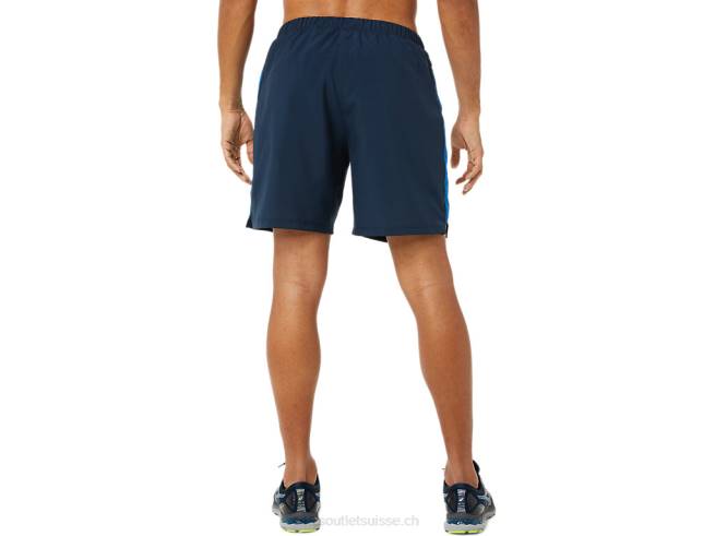 short prêt-à-porter 7po pour hommes bleu français / route du lac Asics L6N0K1395