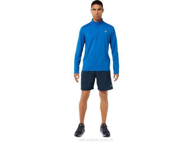 short prêt-à-porter 7po pour hommes bleu français / route du lac Asics L6N0K1395