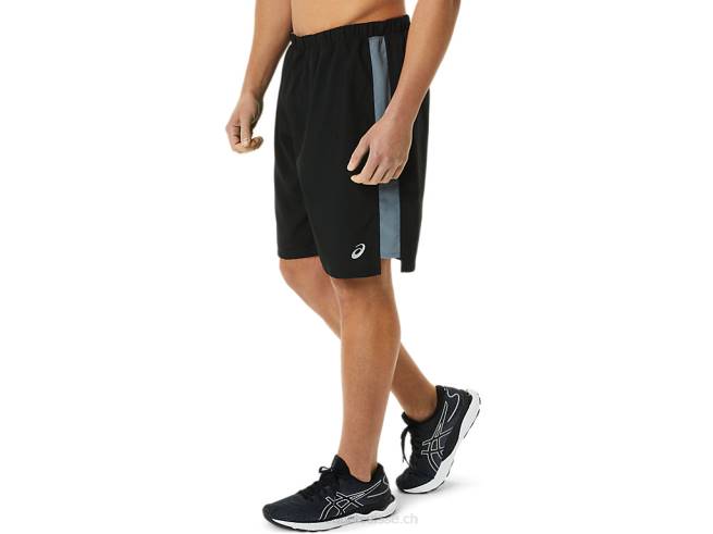short prêt-à-porter 9po pour hommes performance noir Asics L6N0K936