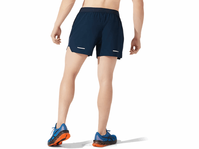 short route homme 5po bleu français Asics L6N0K1973