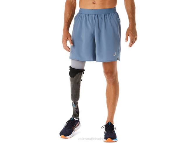 short route homme 7po bleu acier Asics L6N0K32