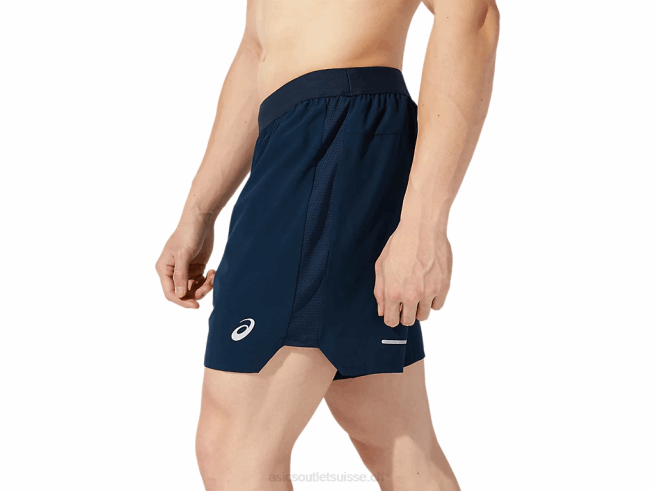 short route homme 7po bleu français Asics L6N0K1956