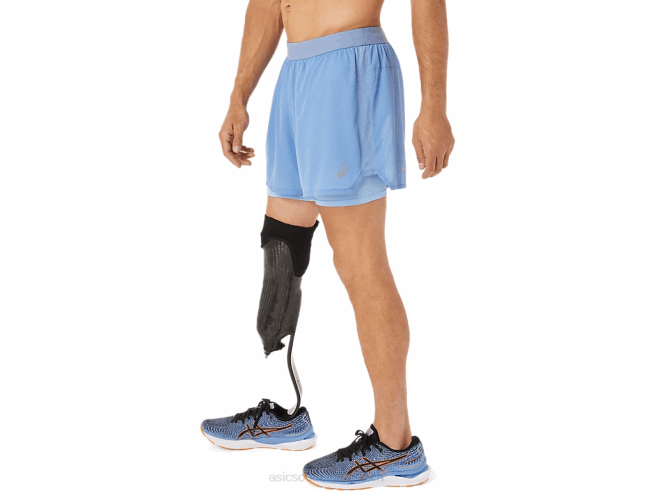 short ventilate 2-n-1 5po pour hommes harmonie bleue/bonheur bleue Asics L6N0K1322