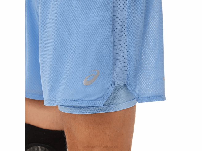 short ventilate 2-n-1 5po pour hommes harmonie bleue/bonheur bleue Asics L6N0K1322