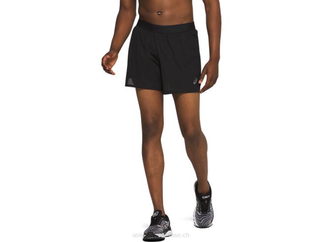 short ventilate 2-n-1 5po pour hommes performance noir Asics L6N0K2085
