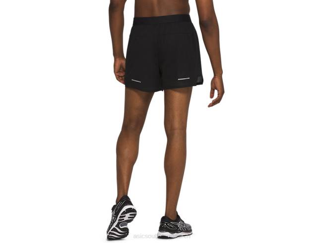 short ventilate 2-n-1 5po pour hommes performance noir Asics L6N0K2085