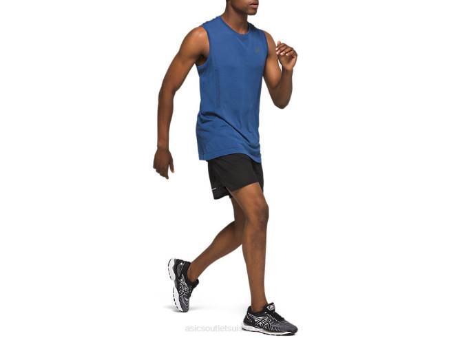 short ventilate 2-n-1 5po pour hommes performance noir Asics L6N0K2085