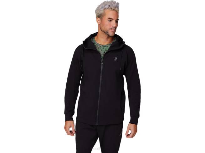 sweat à capuche zippé Mobility pour hommes performance noir Asics L6N0K1679