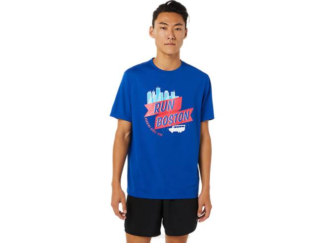 bos prêt-à-porter à manches courtes ii pour hommes bleu Asics L6N0K1698