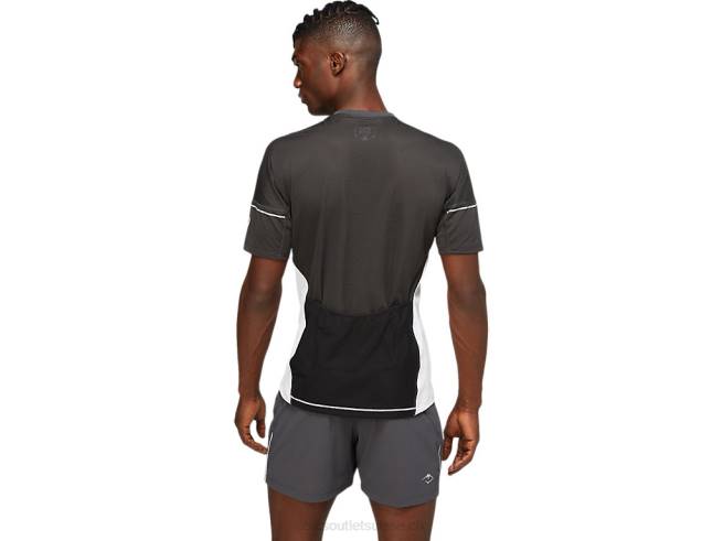 haut fujitrail pour hommes gris graphite/blanc brillant Asics L6N0K1825