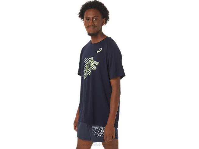 haut graphique à manches courtes pour hommes minuit Asics L6N0K243