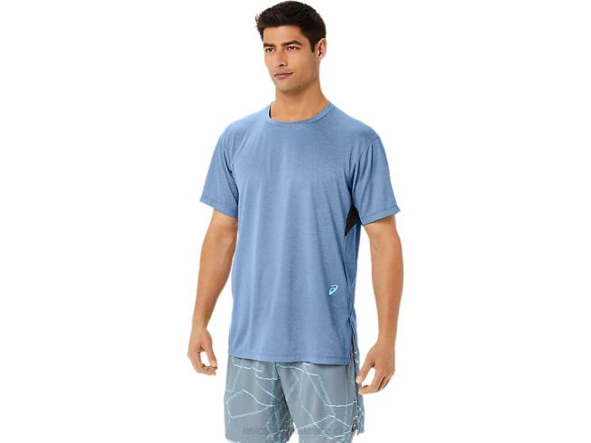 haut à manches courtes imprimé gel-cool pour hommes bruyère grand requin Asics L6N0K1354