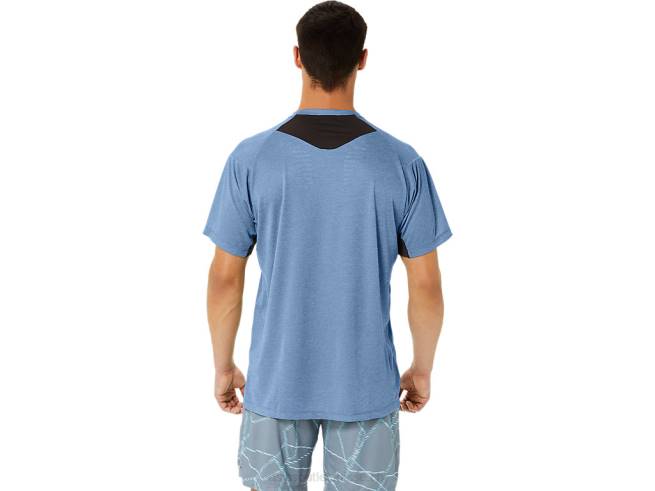 haut à manches courtes imprimé gel-cool pour hommes bruyère grand requin Asics L6N0K1354