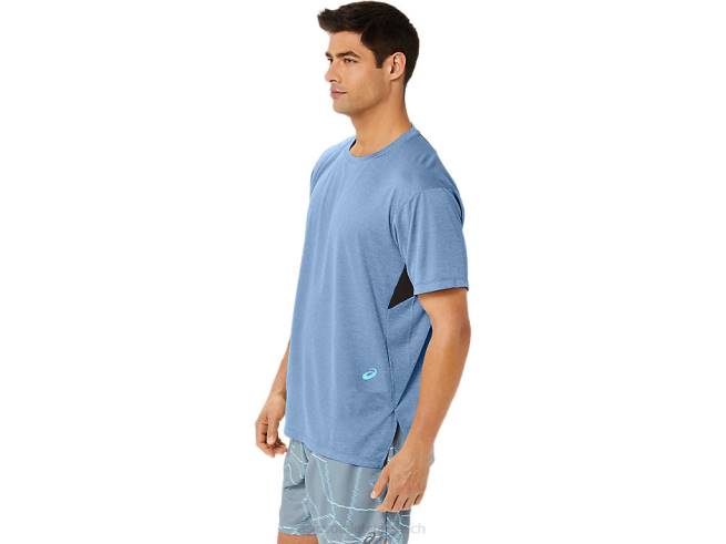 haut à manches courtes imprimé gel-cool pour hommes bruyère grand requin Asics L6N0K1354