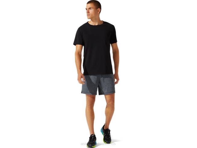 haut à manches courtes pour hommes avec poches plaquées performance noir Asics L6N0K1964