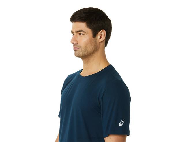 haut technique hthr à manches courtes pour hommes bruyère d'entraînement de lac Asics L6N0K1449