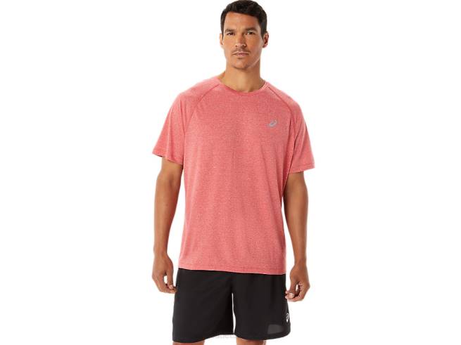 manches courtes ready-set lyte pour hommes bruyère rouge classique Asics L6N0K1410