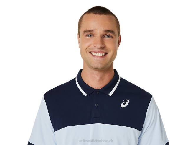 polo court homme ciel doux/minuit Asics L6N0K472