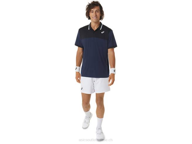 polo court homme minuit/noir performance Asics L6N0K471