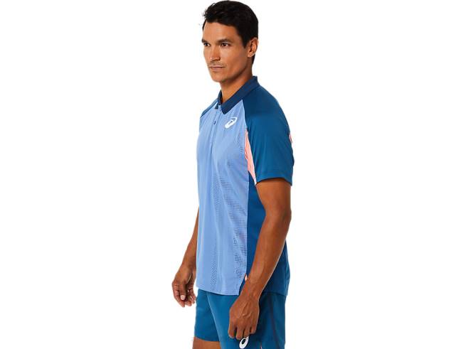 polo de match homme indigo clair Asics L6N0K1512