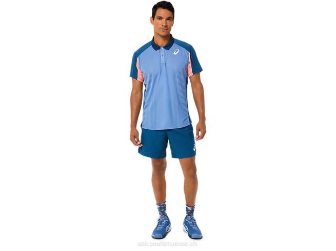 polo de match homme indigo clair Asics L6N0K1512