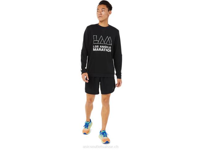 équipage lam hommes performance noir Asics L6N0K786