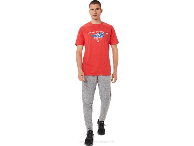 t-shirt de sport 1977 bruyère rouge classique Asics L6N0K781