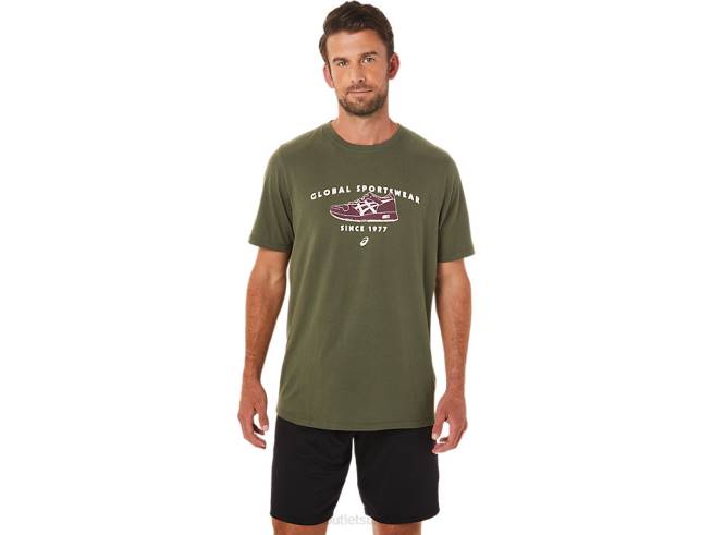 t-shirt de sport 1977 toile olive Asics L6N0K1654