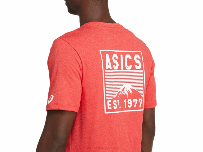 t-shirt fuji 1977 bruyère rouge classique Asics L6N0K2082